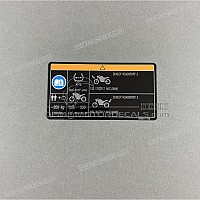 KAWASAKI Vorsicht Etikett, Reifenlast 56053-1723