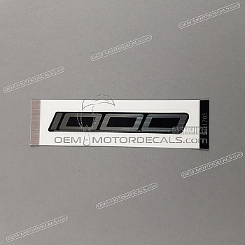 Belly pan decal