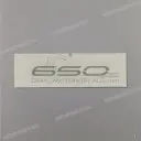 Emblème de coque arrière 650