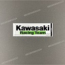 Pegatina del logo Kawasaki Racing Team para depósito de combustible