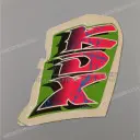 KDX radiator shroud graphic, right side