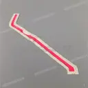 Side cowling decal, right side