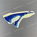 Frame cowling decal, left side