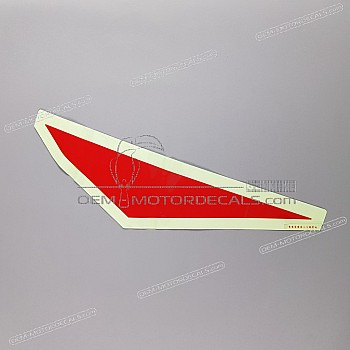 Front cowling decal, left side