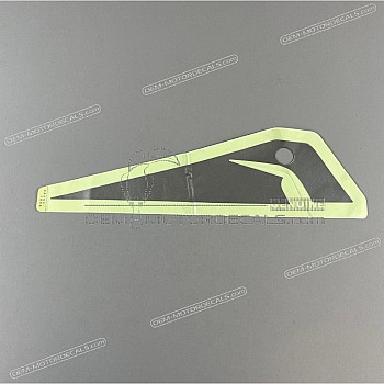 Frame cowling decal, left side