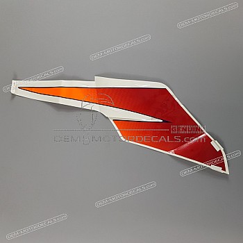 Frame cowling decal, left side