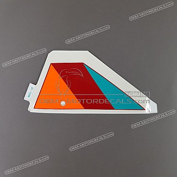 Front cowling decal, left side