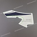 Autocollant de carénage inférieur Ninja ZX-6R, arrière côté gauche