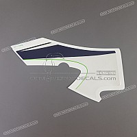 KAWASAKI Dolna owiewka Ninja ZX-6R, wzór, lewa strona tył 56062-1809