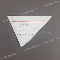 Front cowling decal, left side