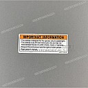 Caution label