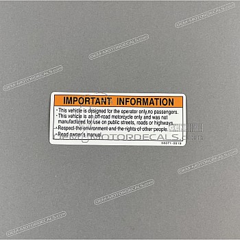 Voorzichtigheid label