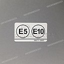 Autocollant d'avertissement CARBURANT E5/E1 pour réservoir