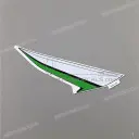 Autocollant de carénage supérieur de réservoir Z800, côté gauche
