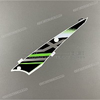KAWASAKI Naklejka na dolną owiewkę, prawa strona, tył 56075-1571