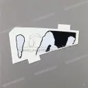 Zijkap sticker, linkerkant onder
