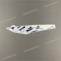 KAWASAKI Lower cowl pattern, right side, rear 56075-1588