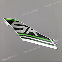 KAWASAKI Ninja ZX-6R Left Fin Cowl Graphic, Left Side 56075-1687