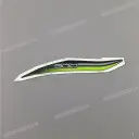 Tail cover pattern, left side