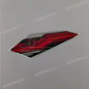 Side cowling decal, left side