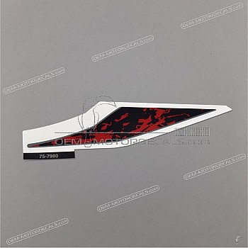 Side cowling decal, left side
