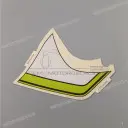 Tail cover pattern, right side upper