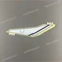 Upper cowl graphic, left side
