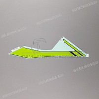 KAWASAKI Adesivo carenatura laterale, lato sinistro inferiore 56076-1666