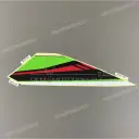Side cowling graphic pattern, left side upper