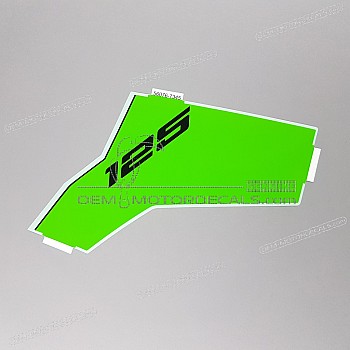 Side cowling decal, left side