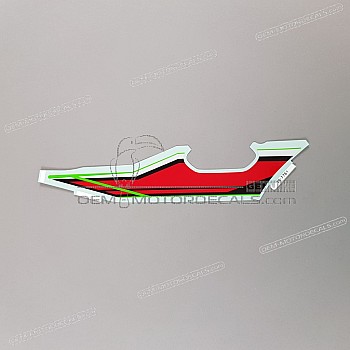 Front cowling decal, left side