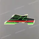 Frame cowling decal, right side