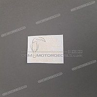 HONDA Autocollant de mise en garde accessoire, côté gauche 87512-KEB-F00