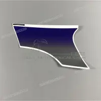 REPRODUCTION Pegatina tanque, lado izquierdo X17535MAW910ZC