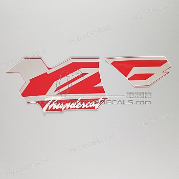 Side cowling decals set, left side