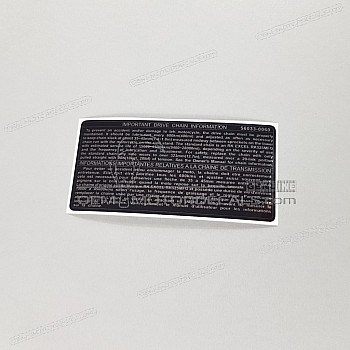 Etiqueta de precaución, Cadena