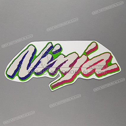 OEM Decals Kawasaki ZX7R 1997 - Green • Original Stickers OEM Decals Kawasaki ZX7R 1997 - Green • Original Stickers