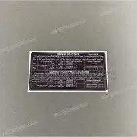 KAWASAKI Étiquette de mise en garde, Charge des pneus X560530270