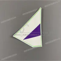 KAWASAKI Zijpaneel sticker, rechterkant X560601951
