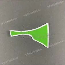 Belly pan decal, left side Belly pan decal, left side