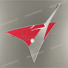 Center lower cowling graphic, left side Center lower cowling graphic, left side