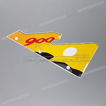 Front cowling decal, right side