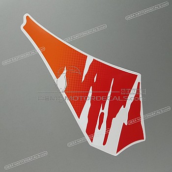 Front cowling decal, left side