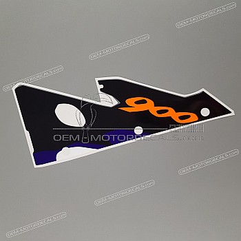 Front cowling decal, left side