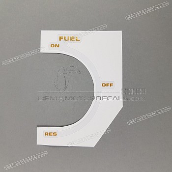 Front cowling decal