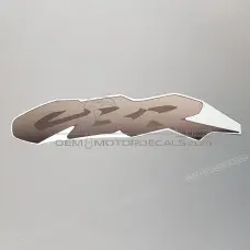 Belly pan decal, right side Belly pan decal, right side