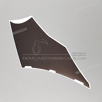 Belly pan decal, left side