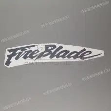 Belly pan decal, left side