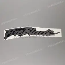 Belly pan decal, left side Belly pan decal, left side