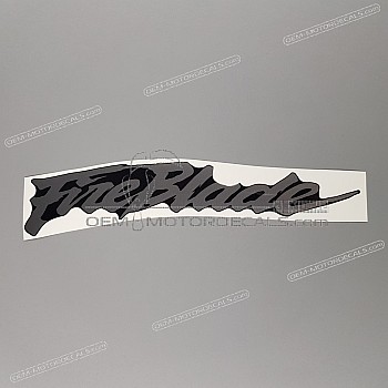 Belly pan decal, left side